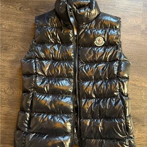 Moncler Ghany quilted glossed-shell down vest XS